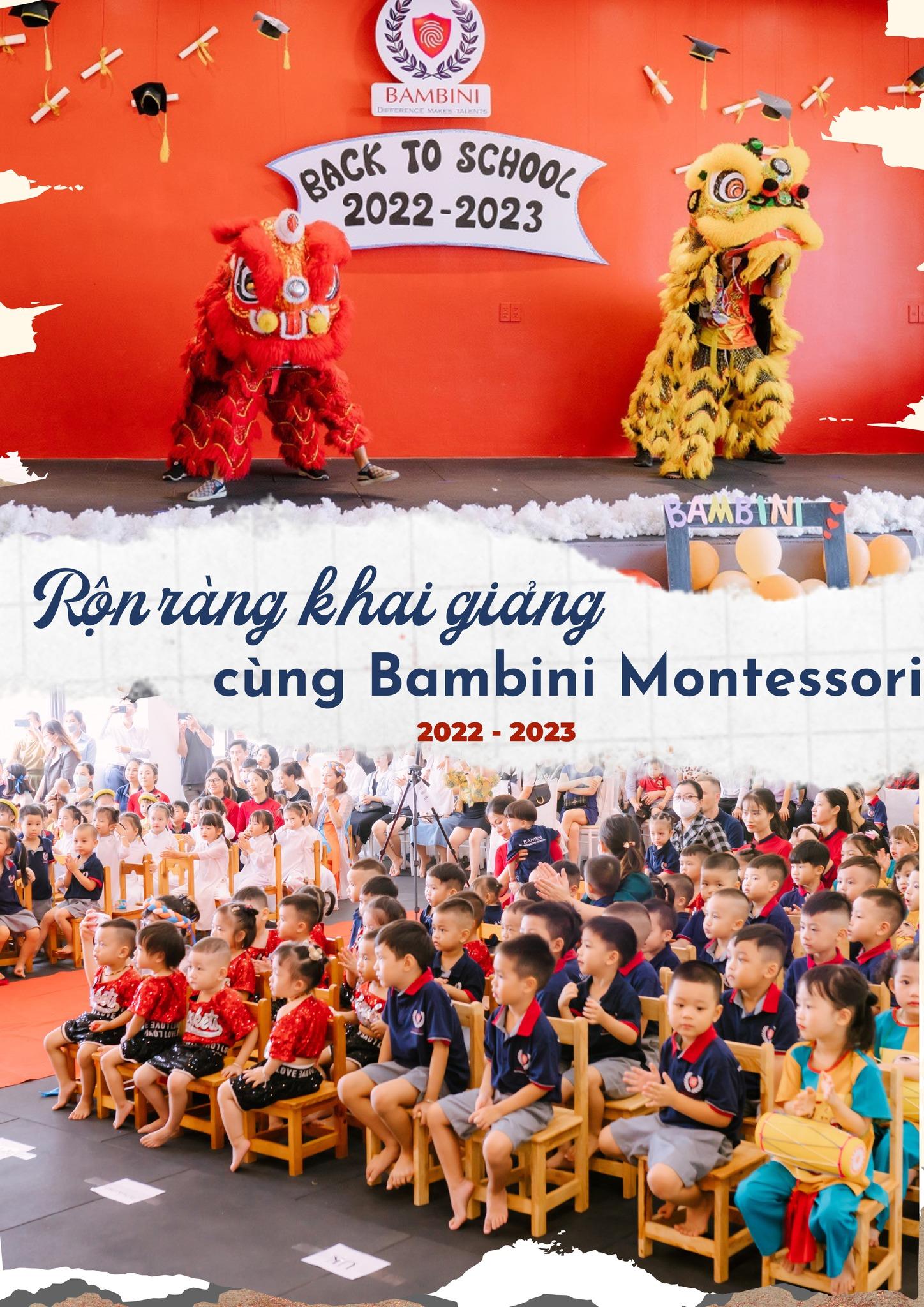 BAMBINI MONTESSORI PRESCHOOL - BACK TO SCHOOL 2022 – 2023