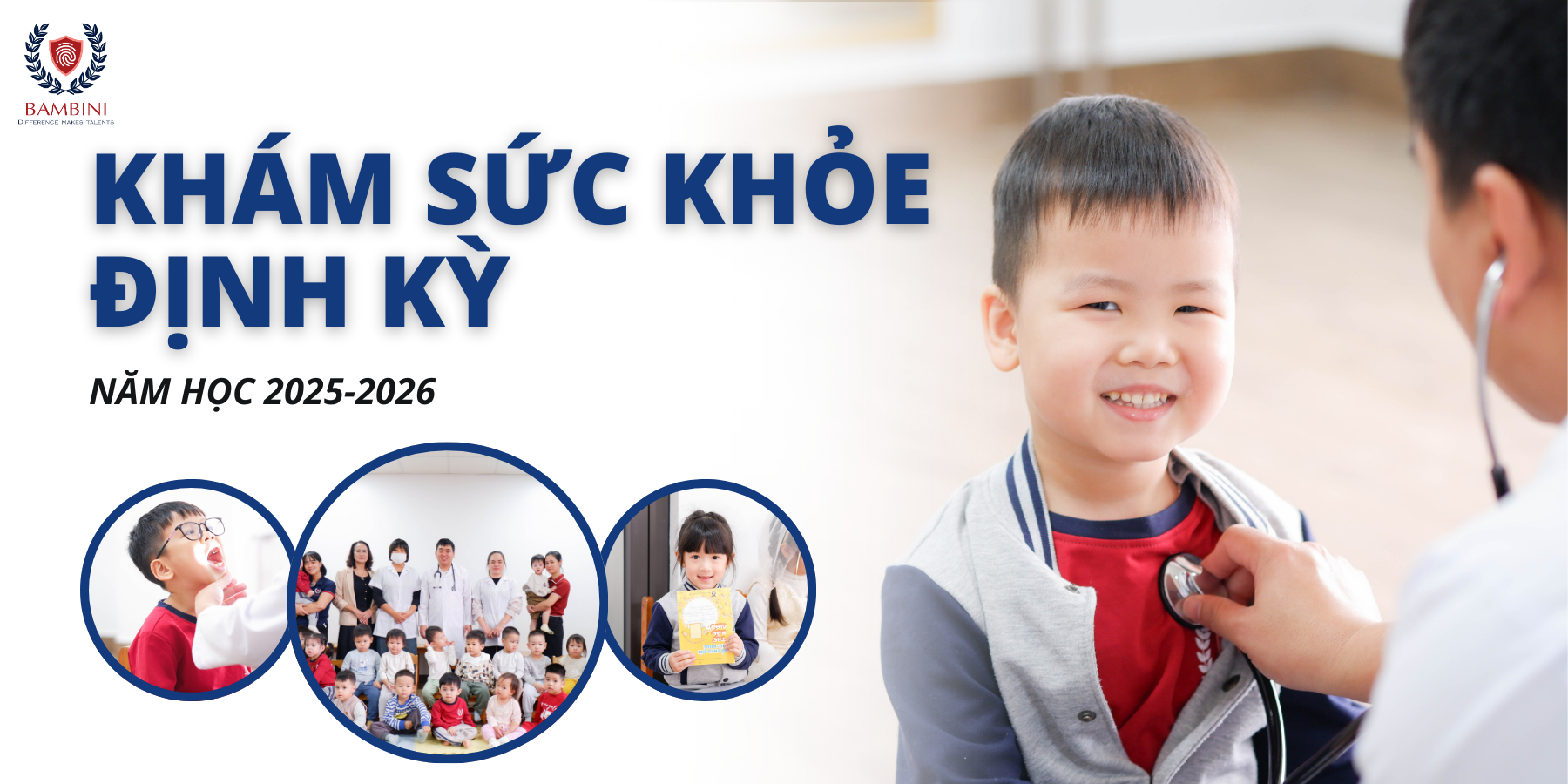 BAMBINI TỔ CHỨC KHÁM SỨC KHỎE ĐỊNH KỲ NĂM HỌC 2025-2026